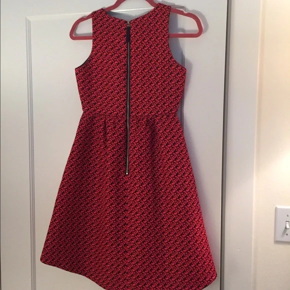 Anthropologie Red and Black Mini Dress Lili Wang For Lili’s Closet - Picture 4 of 4